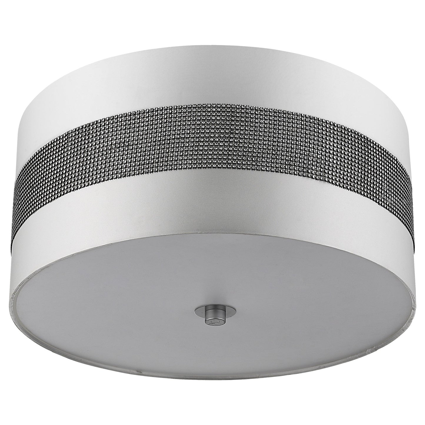 Harmony 3-Light Metallic Silver Pendant With Crystal Studded Platinum